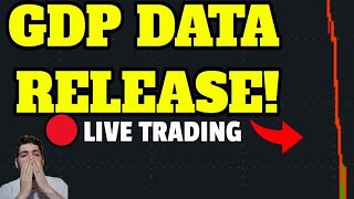 🔴WATCH LIVE GDP DATA RELEASE 830AM MARKET FALL LIVE TRADING [upl. by Dustan]