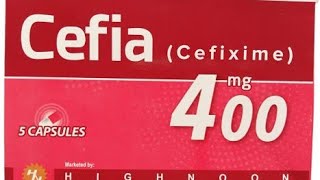 Cefia400 mg  Cefixime [upl. by Novaj2]