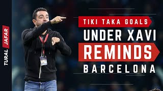 Al Sadd ● 10 Tiki Taka Goals Under Xavi reminds Prime BARCELONA [upl. by Udenihc]