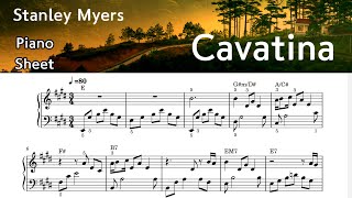 Cavatina  Piano Sheet Music  Stanley Myers  by SangHeart Play [upl. by Leunas]