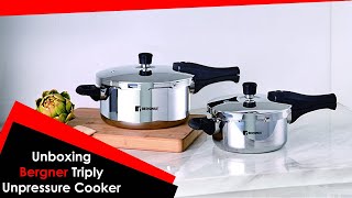 Bergner 35 litres Unpressure Cooker Unboxing amp Review  Macherlas kitchen amp vlogs unboxingvideo [upl. by Elliot131]