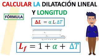 CALCULAR LA DILATACIÓN LINEAL Y LONGITUD  Paso a Paso  Diviértete Aprendiendo [upl. by Troth692]