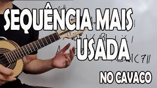 APRENDA SEQUÊNCIA MAIS USADA NO SAMBA  AULA DE CAVAQUINHO  LÉO SOARES [upl. by Haletky]