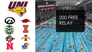 200 Free Relay  2024 Panthers at Hawkeye Invite [upl. by Sculley]