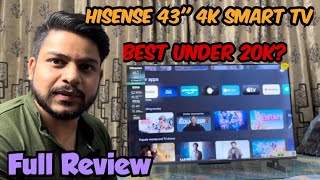 Hisense A6K 43 Inch TV 2023 Model Unboxing amp Review Set  Up  4K QLED Google TV Under 20K [upl. by Yttocs]