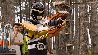 Dino Charge  True Black  Dino Armor X Mode Training Episode 14  Power Rangers Official [upl. by Maltzman]