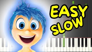 Bundle of Joy  from Inside Out  Normal and Slow speed  Easy Piano Tutorial for Beginner [upl. by Lamp]