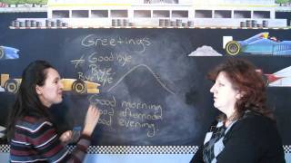 Lesson 3  Greetings Throughout the Day  Learn English with Jennifer [upl. by Ailemak208]