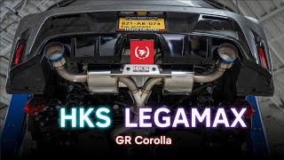 GR Corolla HKS Legamax Exhaust Install and Revs TFWorks [upl. by Lenhart988]