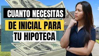 ¿Cuánto de Inicial Necesitas Para un Préstamo Hipotecario [upl. by Capello480]