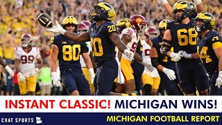 Michigan vs USC INSTANT Classic Reaction  Kalel Mullings Highlights EPIC 2723 Win [upl. by Gery]