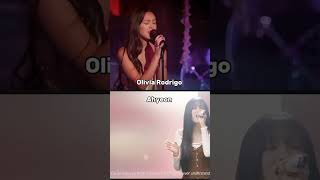 Different between Olivia Rodrigo and Ahyeon✨ babymonster ytshorts youtube youtubeshorts [upl. by Brit]