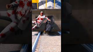 GTA 5 train accident dog ps5 shorts gta6realgraphics [upl. by Sew527]