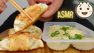 ASMR BIBIGOS STEAMED DUMPLINGS AND FRIED DUMPLINGS eating sound No talking [upl. by Sanbo]