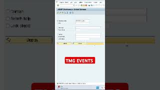 how to create tmg events shorts subscribe abapprogramming sap [upl. by Danyluk420]