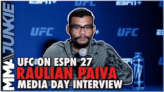 Raulian Paiva done with flyweight No more  UFC on ESPN 27 media day [upl. by Hieronymus]