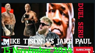 Duel seru Mike Tison vs Jake Paul  15 November 2024 [upl. by Oletha]