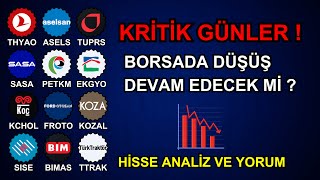 BORSA ÇOK KRİTİK  thyao asels bımas ttrak kboru tuprs ekgyo kchol froto petkm sıse sasa [upl. by Obie]