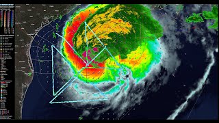 Hurricane Francine  4K SurfacePlus Map Loop [upl. by Oalsinatse]