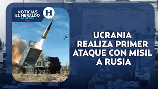 Guerra en Ucrania se intensifica Lanzan primer ataque a Rusia con misiles de EU [upl. by Nuyh]