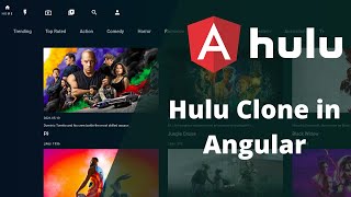 Hulu clone in Angular  TMDB API  Angular Clones 1 [upl. by Marek89]