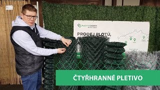 Čtyřhranné pletivo  poplastované PVC  Zn pozinkované Zn [upl. by Ztnahc]