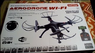 Aerodrone WiFi Drone Syma X5 Clone  BEST STOCK MOUNT  Unboxing review [upl. by Sidnee]