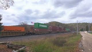 Lots of power on this short southbound manifest in Collegedale [upl. by Gregor]