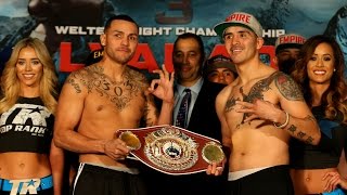 HBO Boxing News Alvarado vs Rios 3 WeighIn [upl. by Leirza]