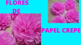 FLORES DE PAPEL CREPE geraneos [upl. by Anaicilef]