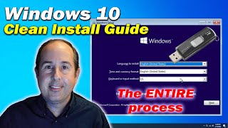 Windows 10 Clean Install Guide  The ENTIRE process  How to Install Windows 10 [upl. by Sadinoel]