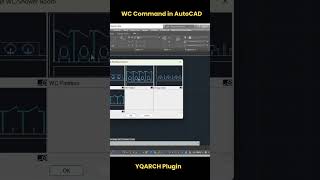 WC Command in AutoCAD  YQARCH Plugin in AutoCAD shorts autocad [upl. by Yelena516]