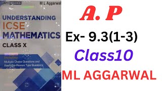 Arithmetic progression class 10ml aggarwal ex9313 [upl. by Nylrehs]