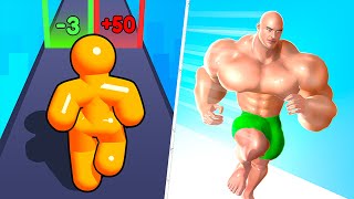 TikTok Gameplay Video 2024  Satisfying Mobile Game Max Levels Tall Man Run VS Muscle Rush [upl. by Enowtna178]