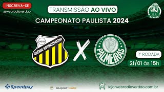 🔥 Palmeiras em Campo Novorizontino x Palmeiras  Estreia Paulistão 2024  Web Rádio Verdão Ao Vivo [upl. by Antonella]