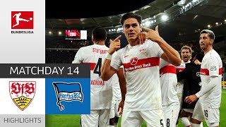 VfB Stuttgart  Hertha Berlin 21  Highlights  Matchday 14 – Bundesliga 202223 [upl. by Melgar]