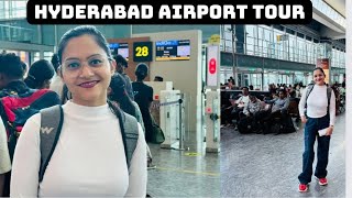 Hyderabad Airport Complete Tour  What does Hyderabad airport look from the inside [upl. by Macintosh]