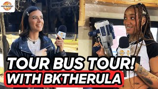 WHATS IN BKTHERULAS TOUR BUS 🤩  TOUR BUS TOURS  MUCHMUSIC [upl. by Hutton]