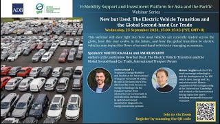 EMobility Series New but Used–The Electric Vehicle Transition and the Global Secondhand Car Trade [upl. by Bert]