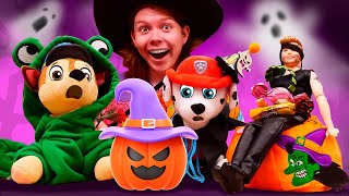 Une soirée déguisée pour la Pat Patrouille 💀🎃👻 Vidéo pour enfants sur la fête dHalloween [upl. by Eneladgam]