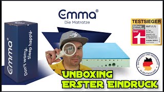 🔴 Emma One Matratze  Was macht der Testsieger besser als die Konkurrenz  Unboxing amp Fazit [upl. by Ilrahc]