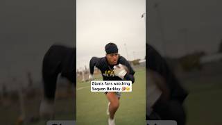 Giants fans watching Saquon Barkley‼️😱 footballshorts nfl americanfootball [upl. by Ardnasxela186]