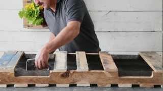 How to make a Pallet Planter [upl. by Ruperto202]