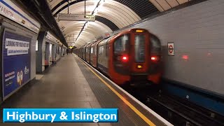 Highbury amp Islington  Victoria line  London Underground  2009 Tube Stock  2016 [upl. by Ayahc]