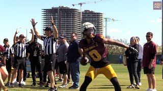 Sights and Sounds from ASUs Tuesday spring practice 04022024 [upl. by Faletti]