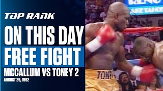 James Toney vs Mike McCallum 2  FREE FIGHT  AUGUST 29 1992 [upl. by Fish]