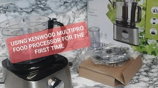 Kenwood multipro food processor first time user [upl. by Bagger]