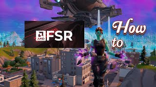 How to use FidelityFx Resolution on Fortnite [upl. by Olbap]