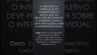 Questão2  Regime Jurídico Administrativo [upl. by Warden]