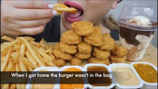 NE ASMR BITES ONLY MCDONALDS NUGGETS AND FRIES ASMR [upl. by Asquith]